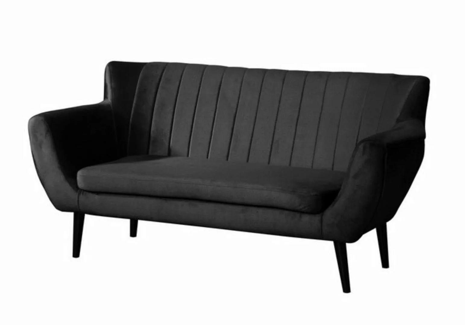 Compleo 2-Sitzer Sofa mit hohen Beinen, Velours-Sofa TULIO, Breite: 160, Ko günstig online kaufen