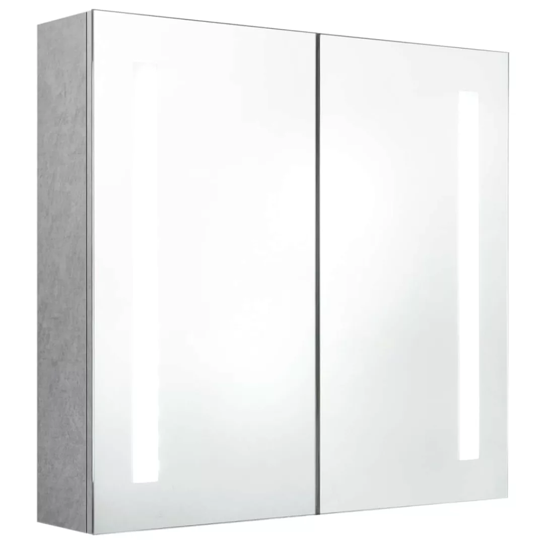 Led-bad-spiegelschrank Betongrau 62x14x60 Cm günstig online kaufen