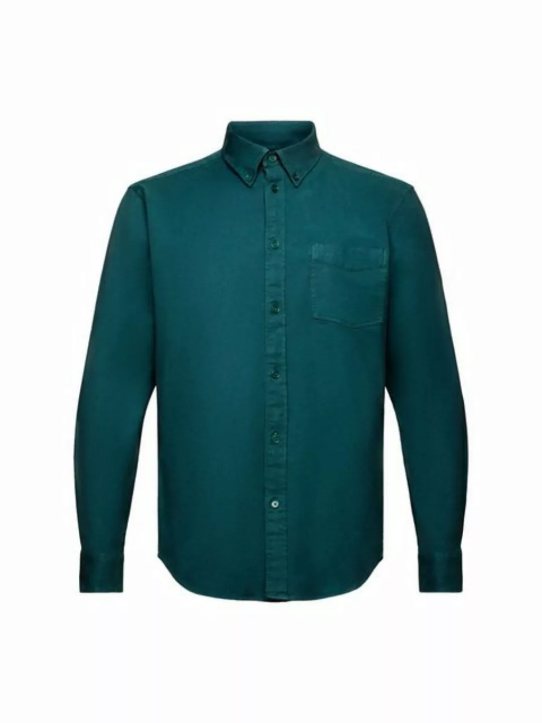 Esprit Langarmhemd Twill-Hemd in normaler Passform günstig online kaufen
