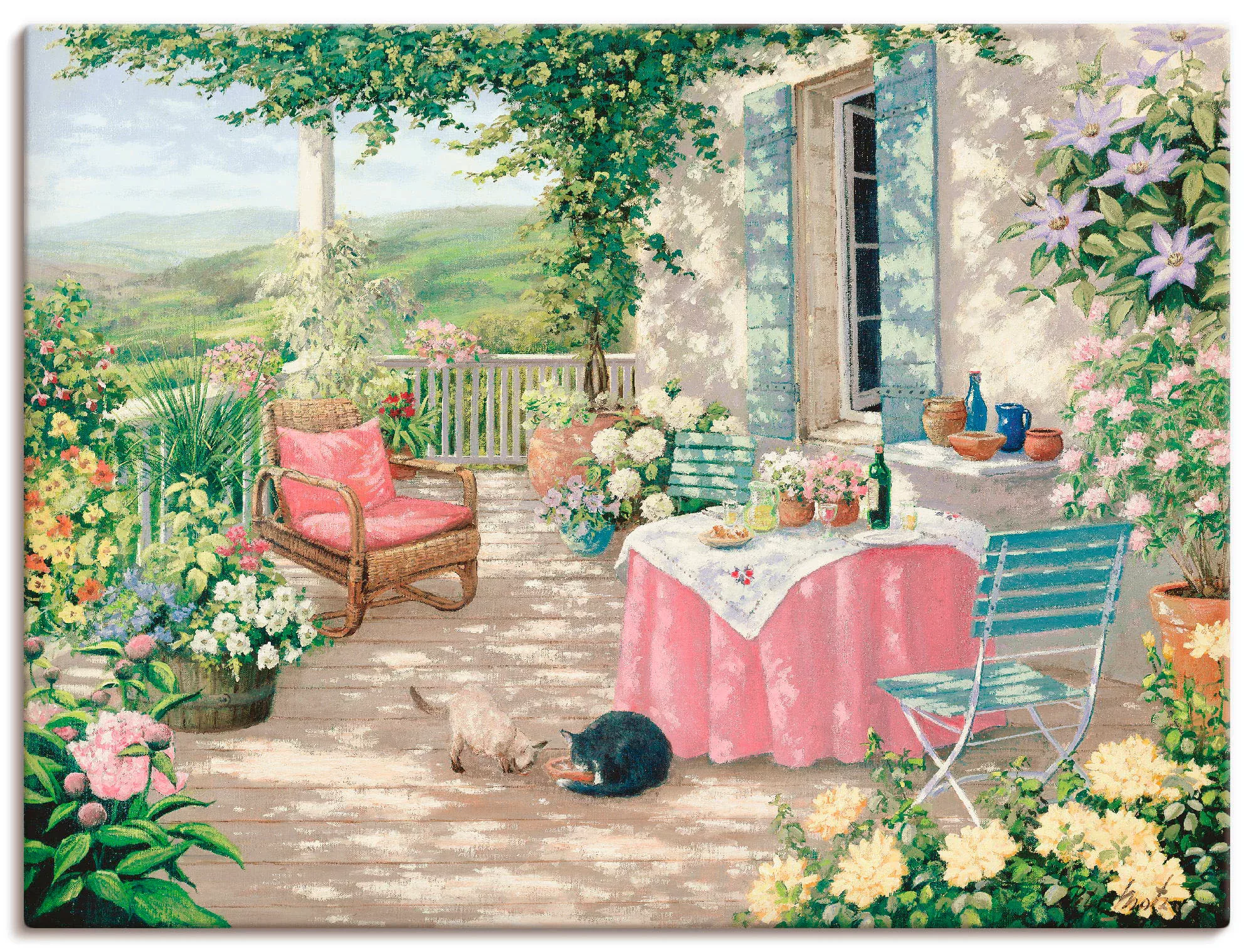 Artland Wandbild "Brunch", Garten, (1 St.), als Leinwandbild, Poster in ver günstig online kaufen