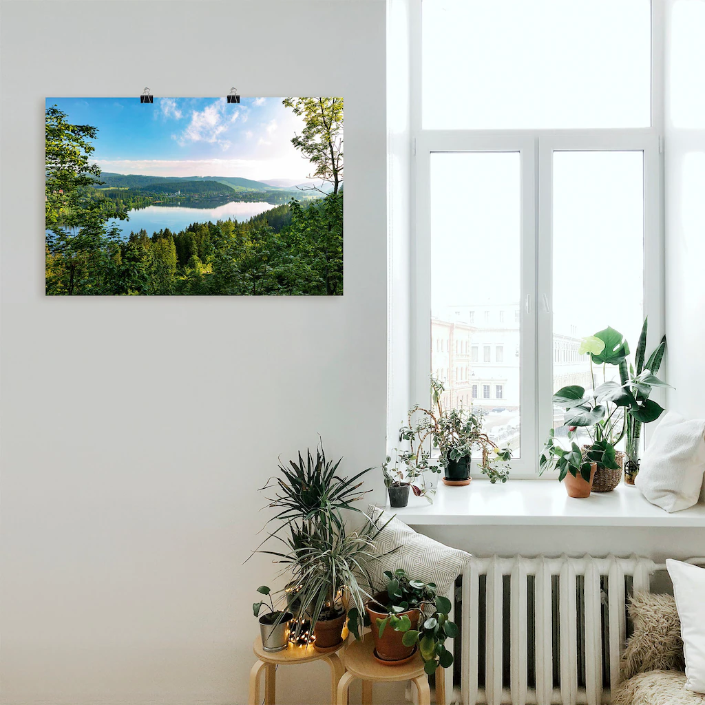 Artland Wandbild "Blick auf den Titisee im Schwarzwald", Seebilder, (1 St.) günstig online kaufen