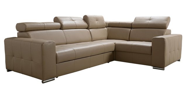 Xlmoebel Ecksofa Neues modernes schwarzes Designer-Sofa mit Lederpolsterung günstig online kaufen