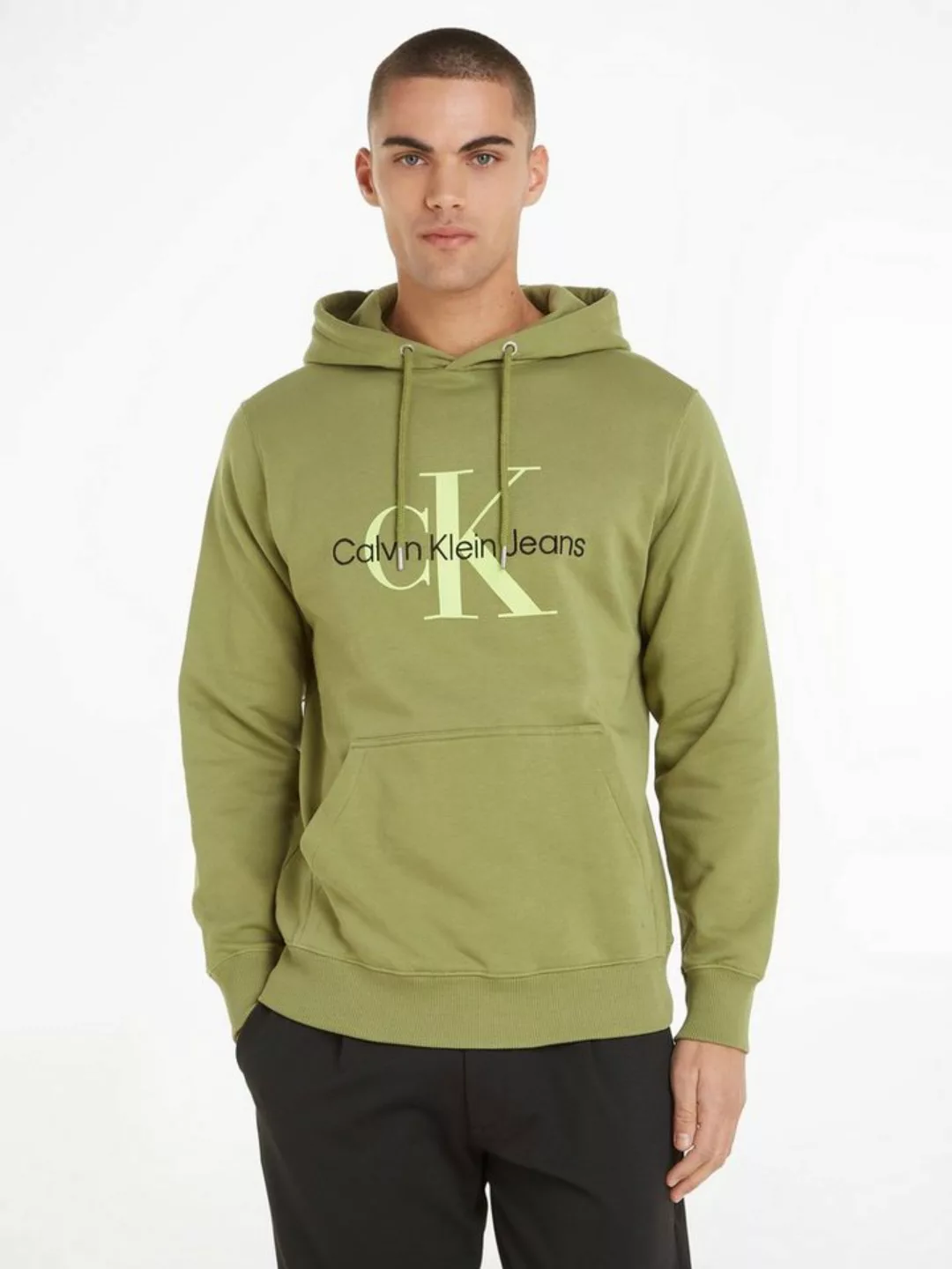 Calvin Klein Jeans Kapuzensweatshirt SEASONAL MONOLOGO REGULAR HOODIE mit L günstig online kaufen