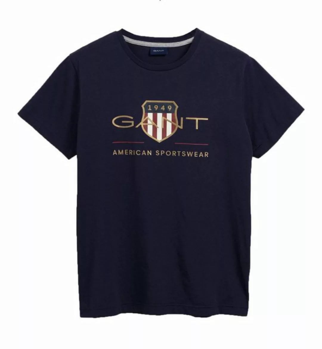 Gant T-Shirt Herren T-Shirt - D2. ARCHIVE SHIELD, Rundhals günstig online kaufen