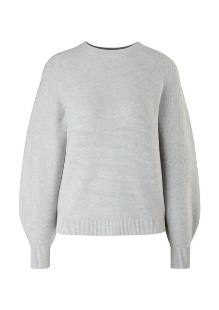 s.Oliver Rundhalspullover s.Oliver Strickpullover aus Viskosemix in Grey (1 günstig online kaufen