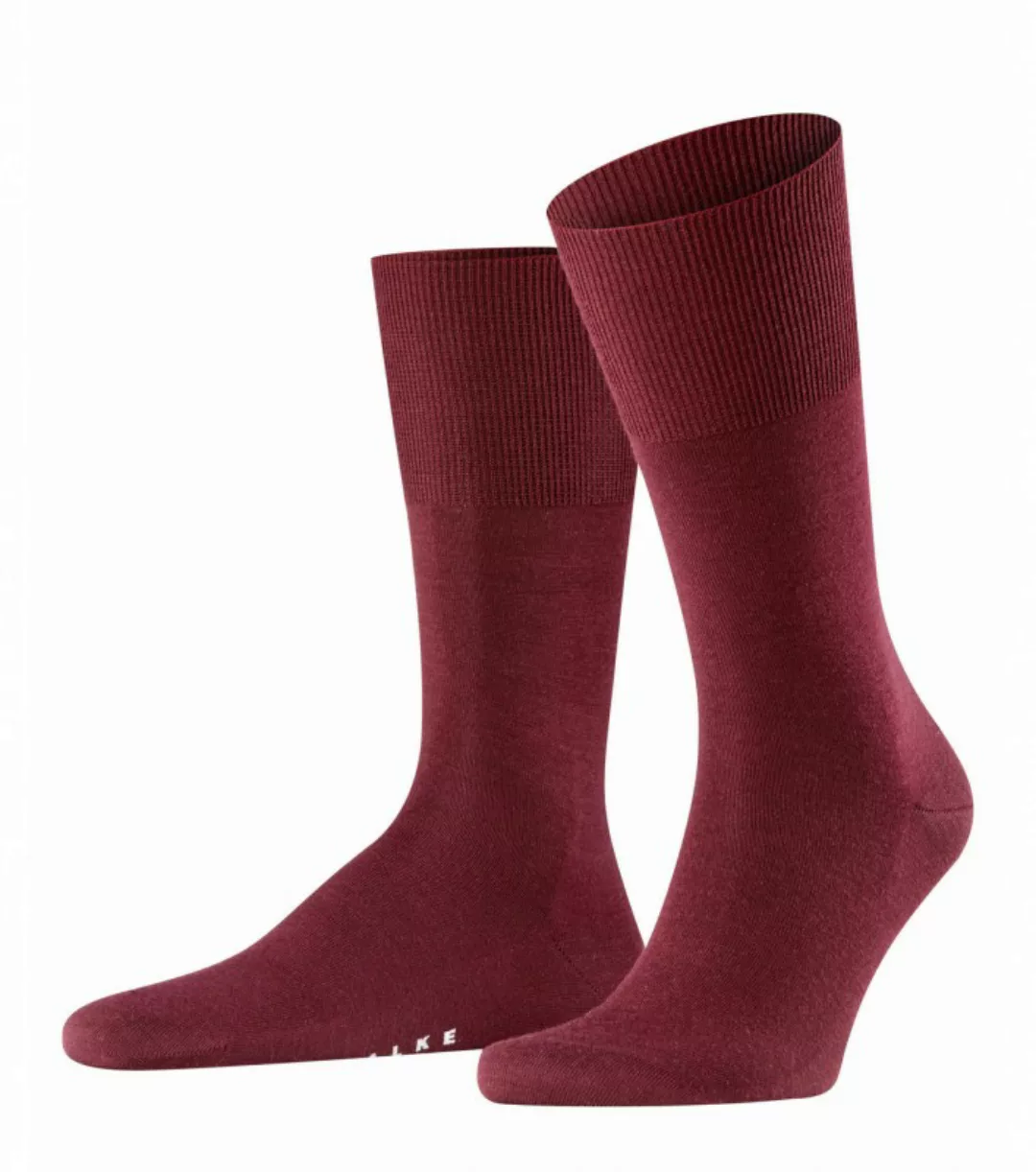 FALKE Airport Herren Socken, 45-46, Rot, Uni, Schurwolle, 14435-859606 günstig online kaufen