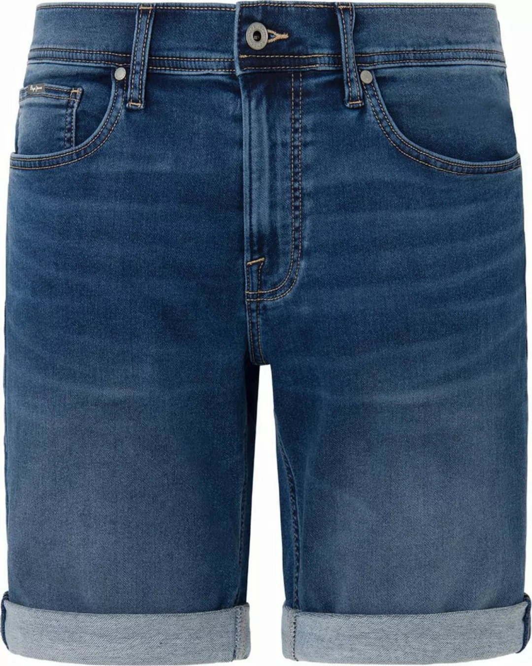 Pepe Jeans Herren Jeans Short SLIM GYMDIGO SHORT - Slim Fit - Blau - Mid Bl günstig online kaufen