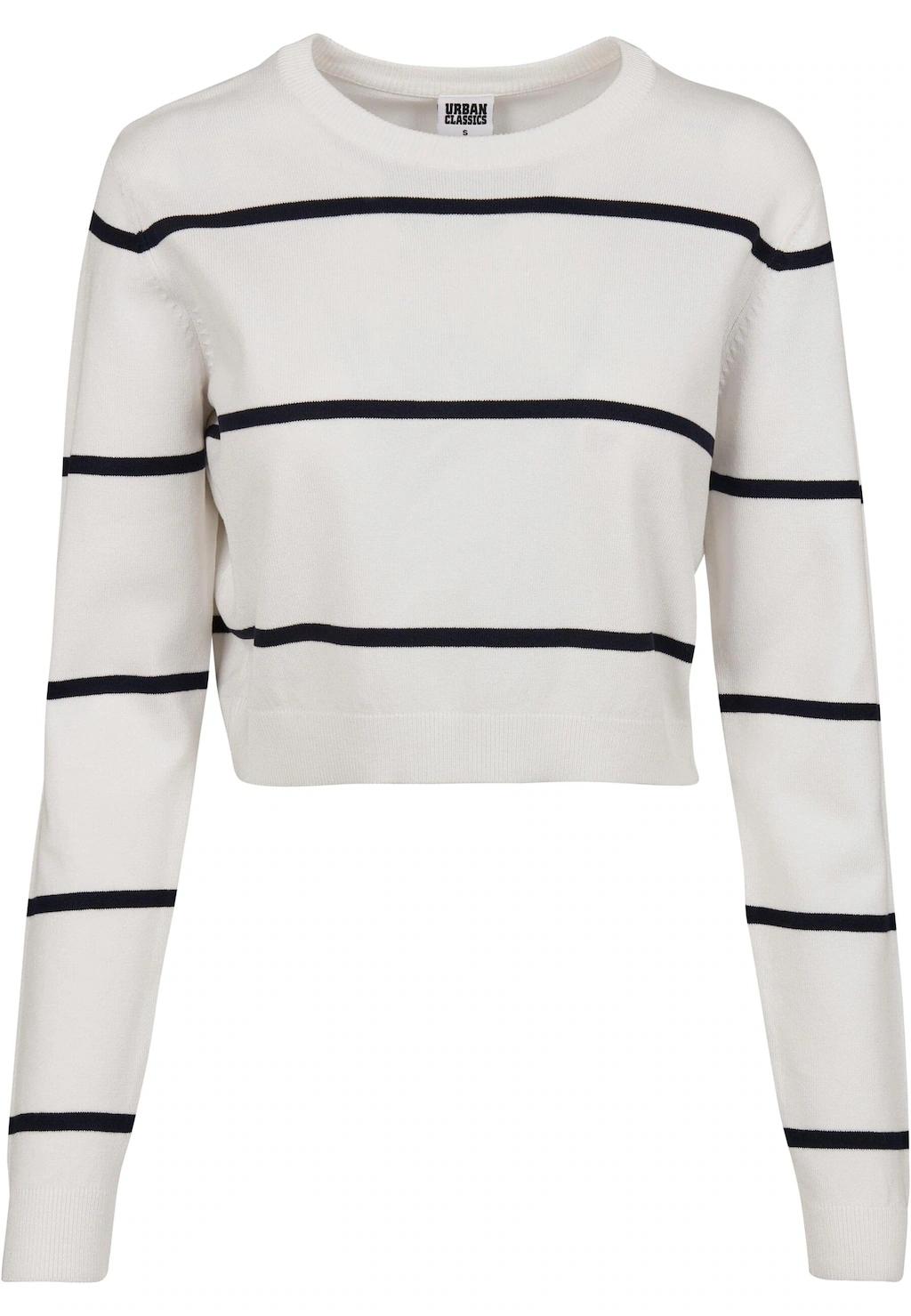 URBAN CLASSICS Sweater "Urban Classics Damen Ladies Short Striped Sweater" günstig online kaufen