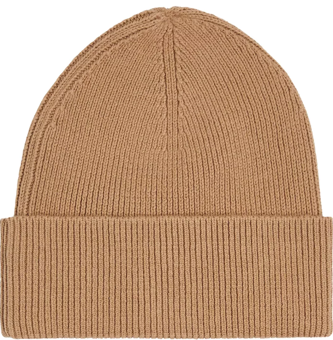 Tommy Hilfiger Strickmütze "ESSENTIAL FLAG BEANIE", mit Logostickerei günstig online kaufen