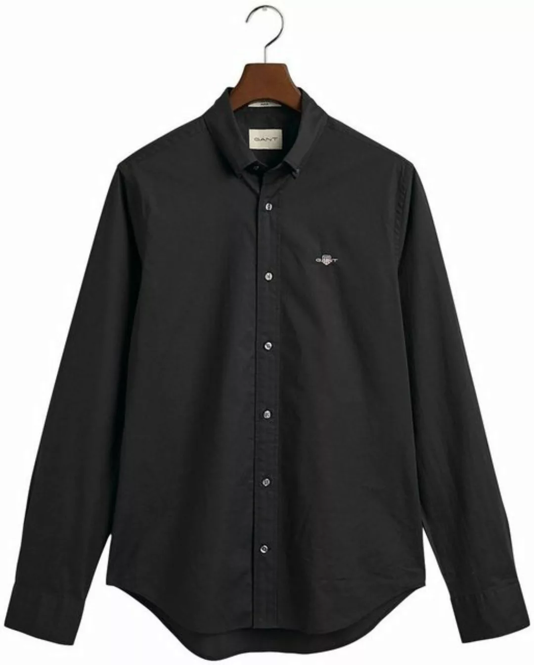 Gant Langarmhemd Slim Fit Popeline Hemd leichte Baumwolle strapazierfähig p günstig online kaufen