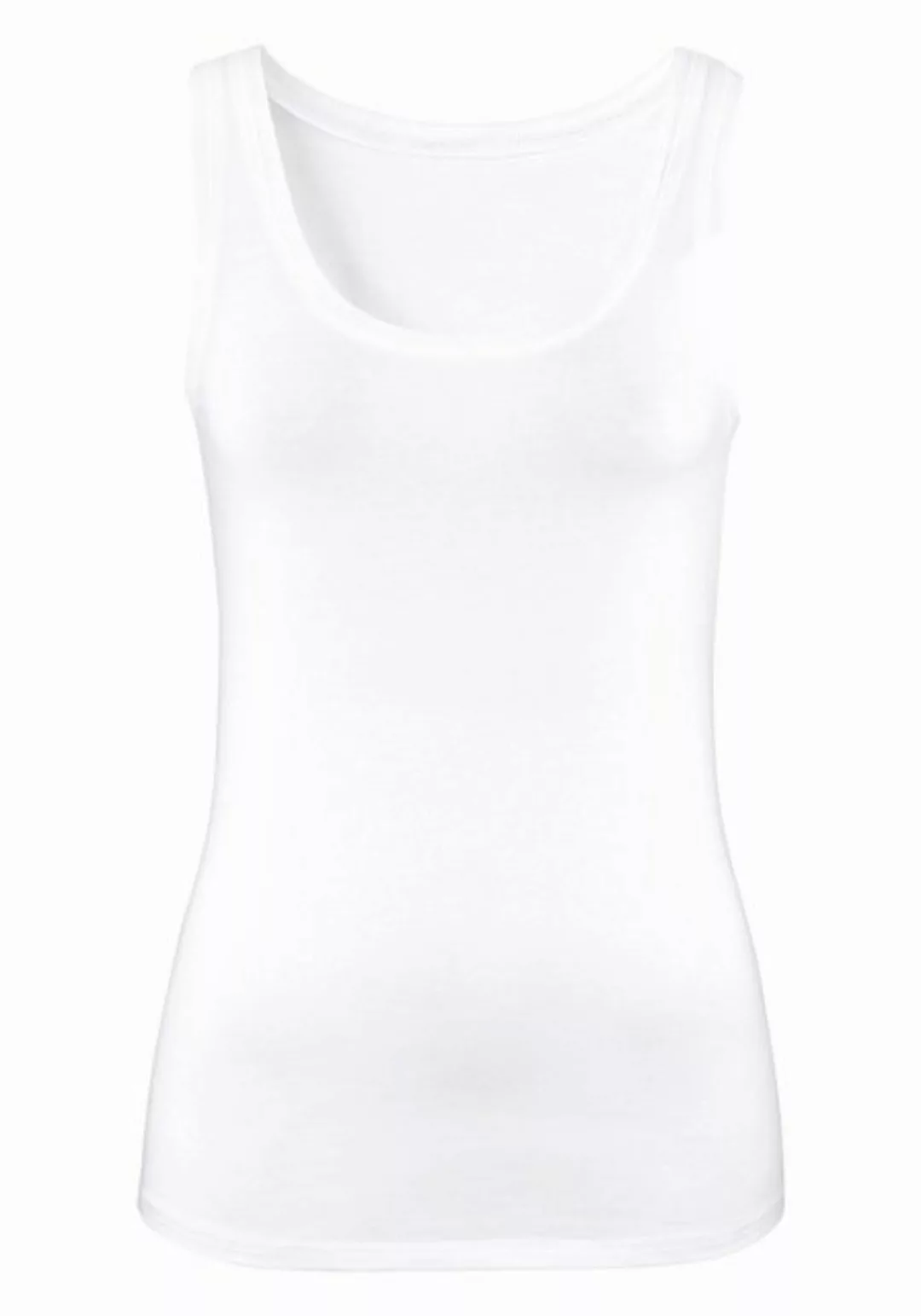 Vivance Tanktop aus elastischer Baumwoll-Qualität (2er-Pack) günstig online kaufen