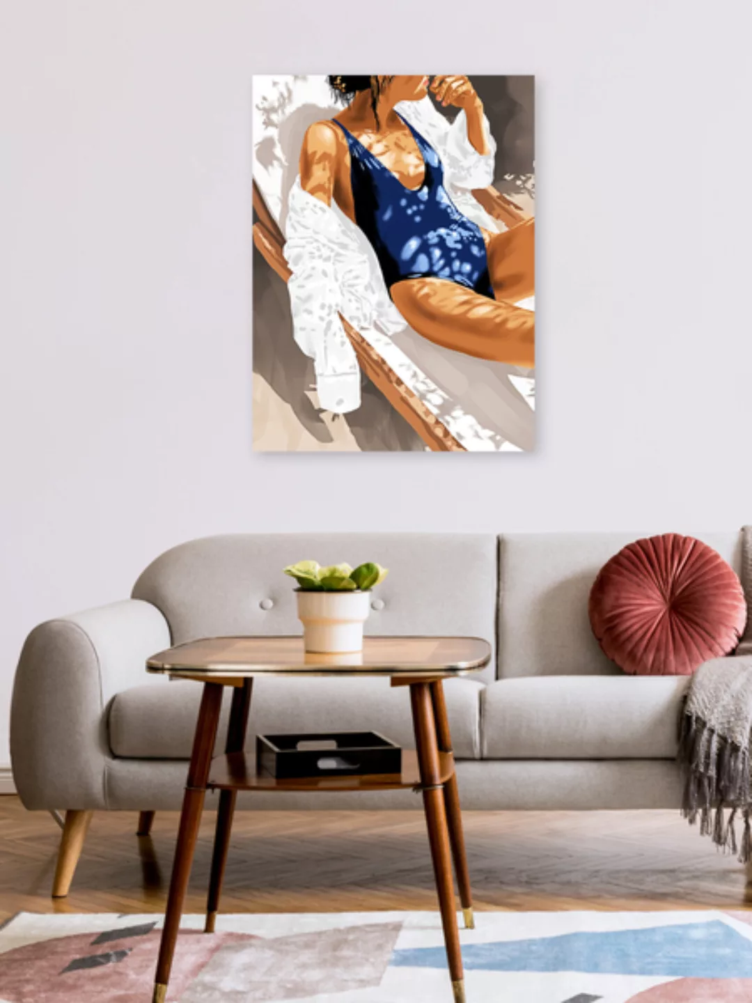 Poster / Leinwandbild - Girls Just Wanna Have Sun Painting günstig online kaufen