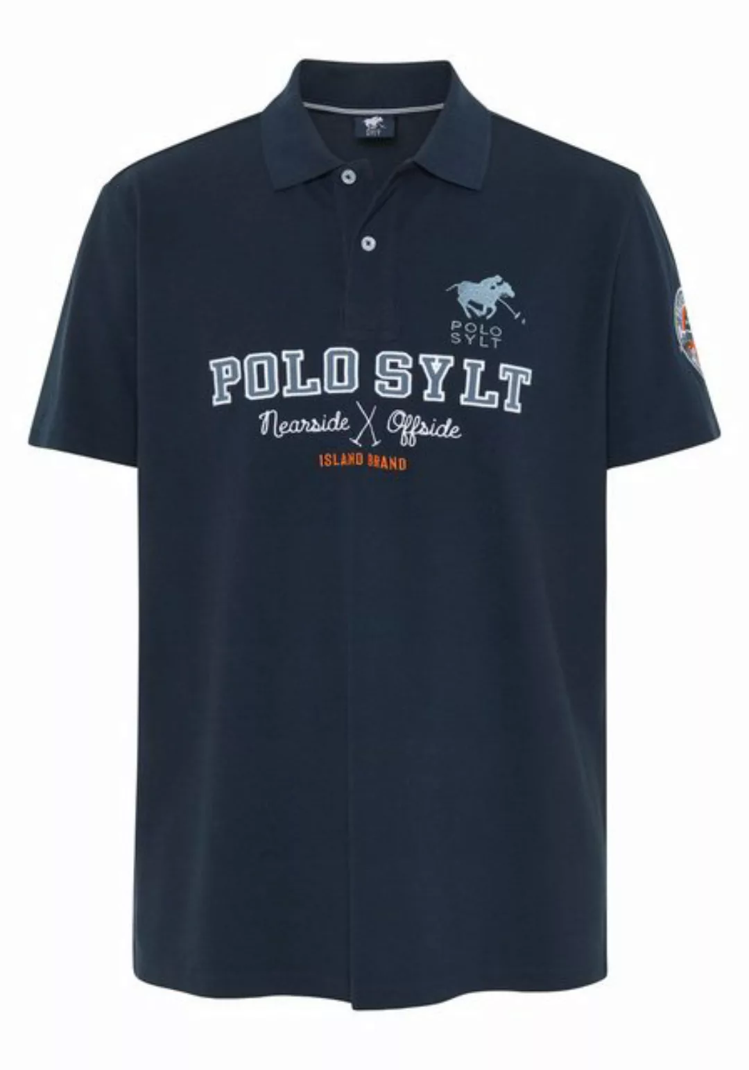 Polo Sylt Poloshirt mit Logo-Applikation und Stickerei günstig online kaufen