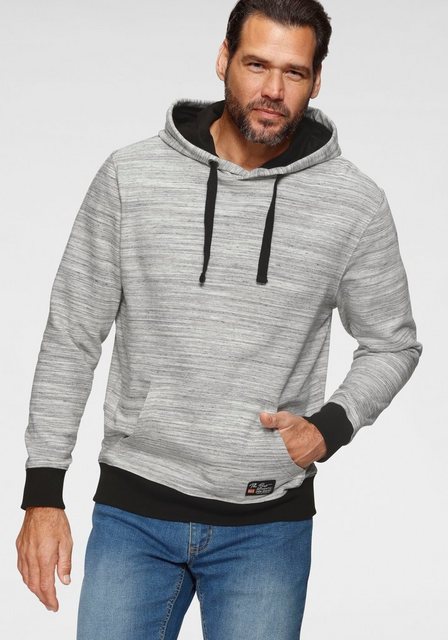 Man's World Kapuzensweatshirt Langarm, mit Rippbündchen, mit Kapuze und Kor günstig online kaufen