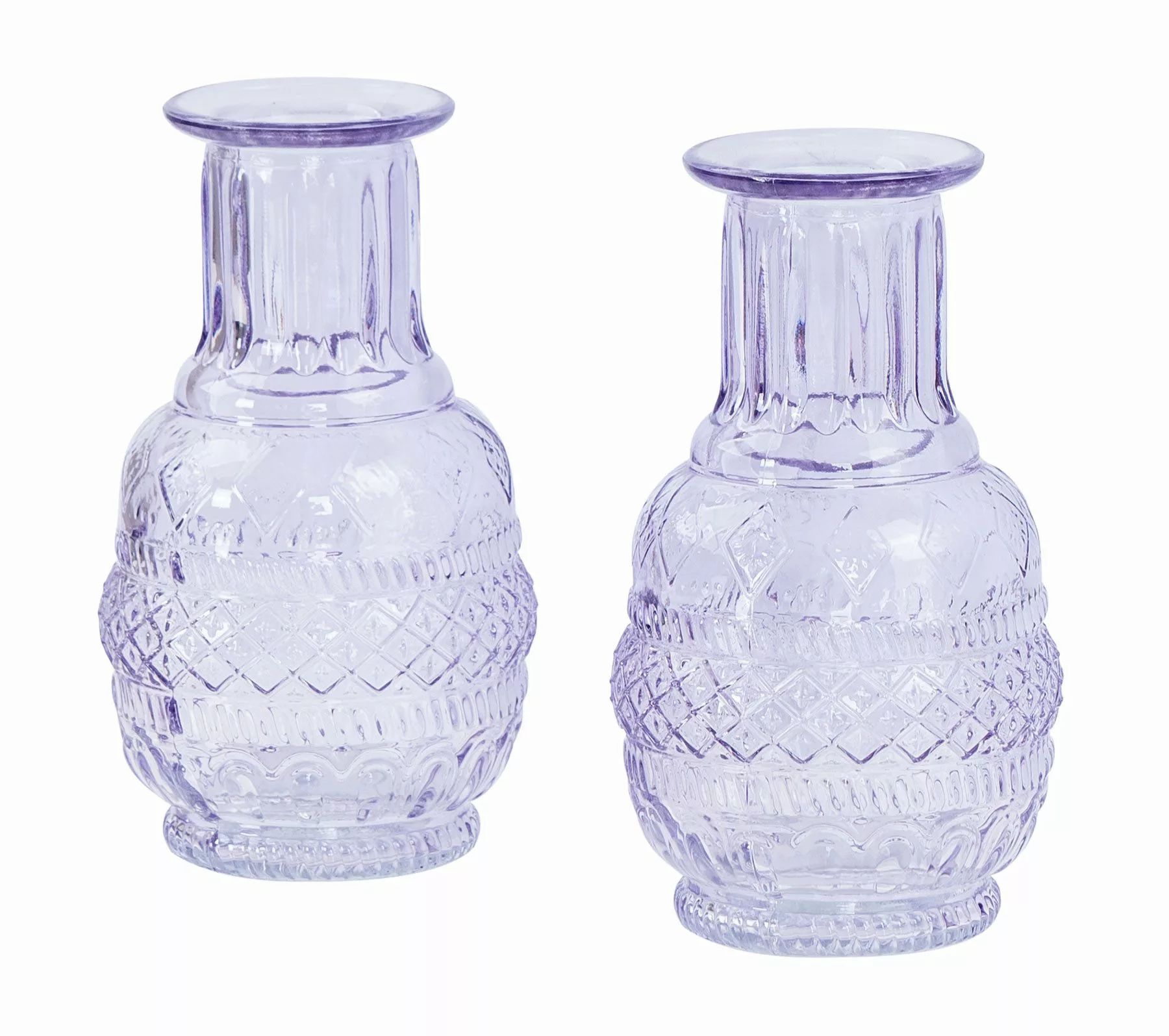 Levandeo® Dekovase, 2er Set Vase Violett günstig online kaufen