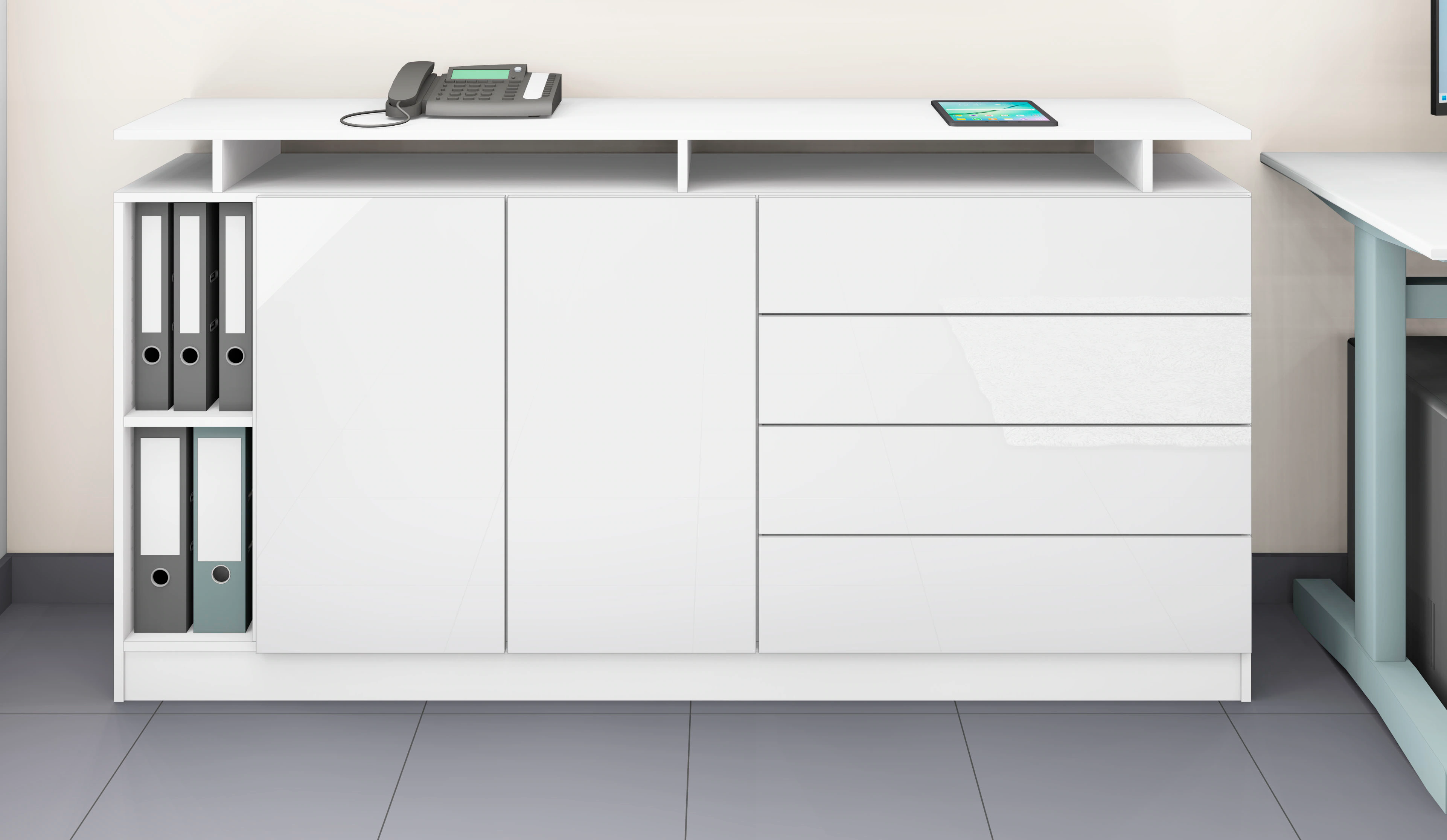 borchardt Möbel Sideboard "Wallis", moderne grifflose Optik, mit Push-to-Op günstig online kaufen
