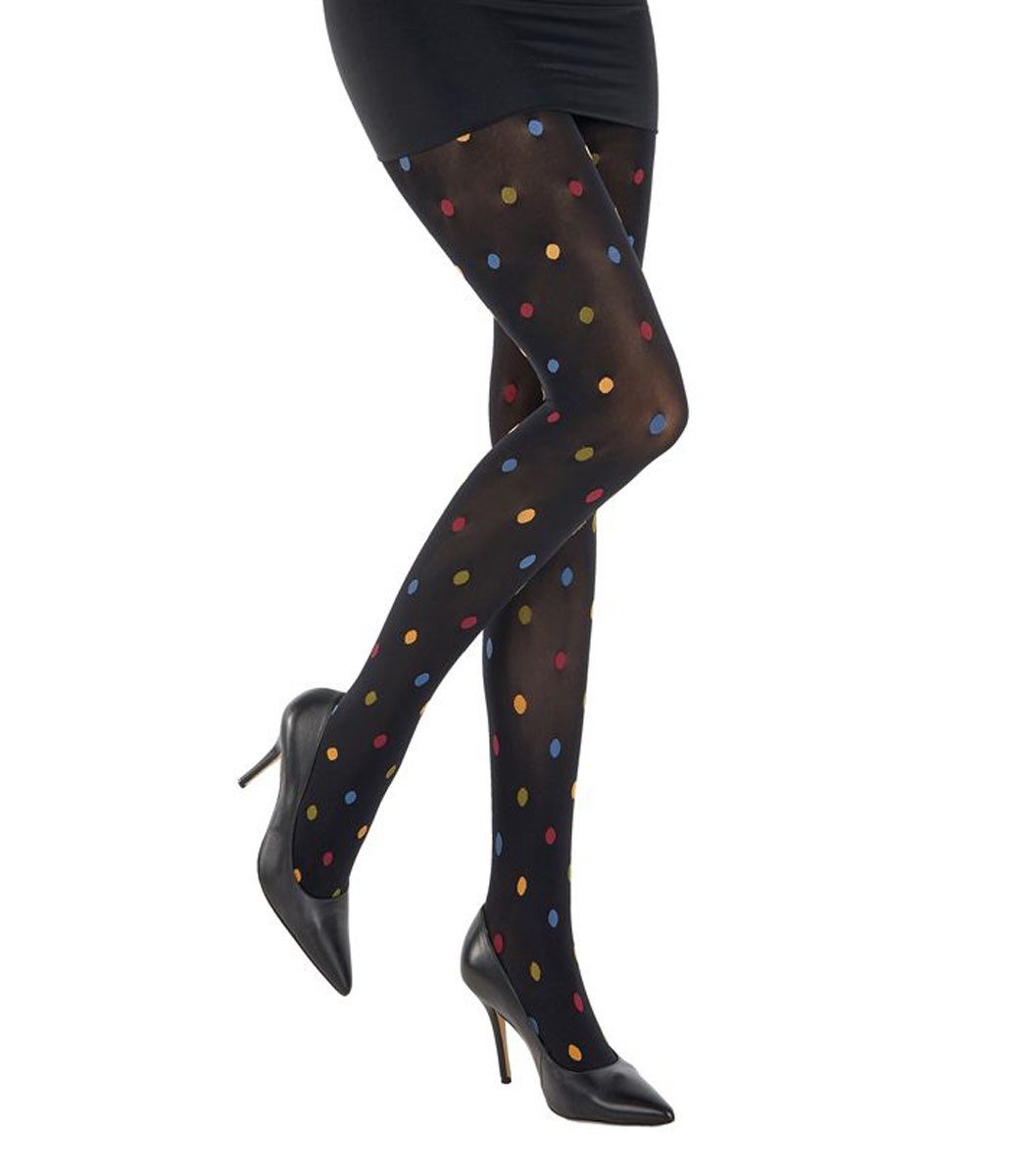 Sympatico Feinstrumpfhose mit bunten Punkten DOTTY günstig online kaufen