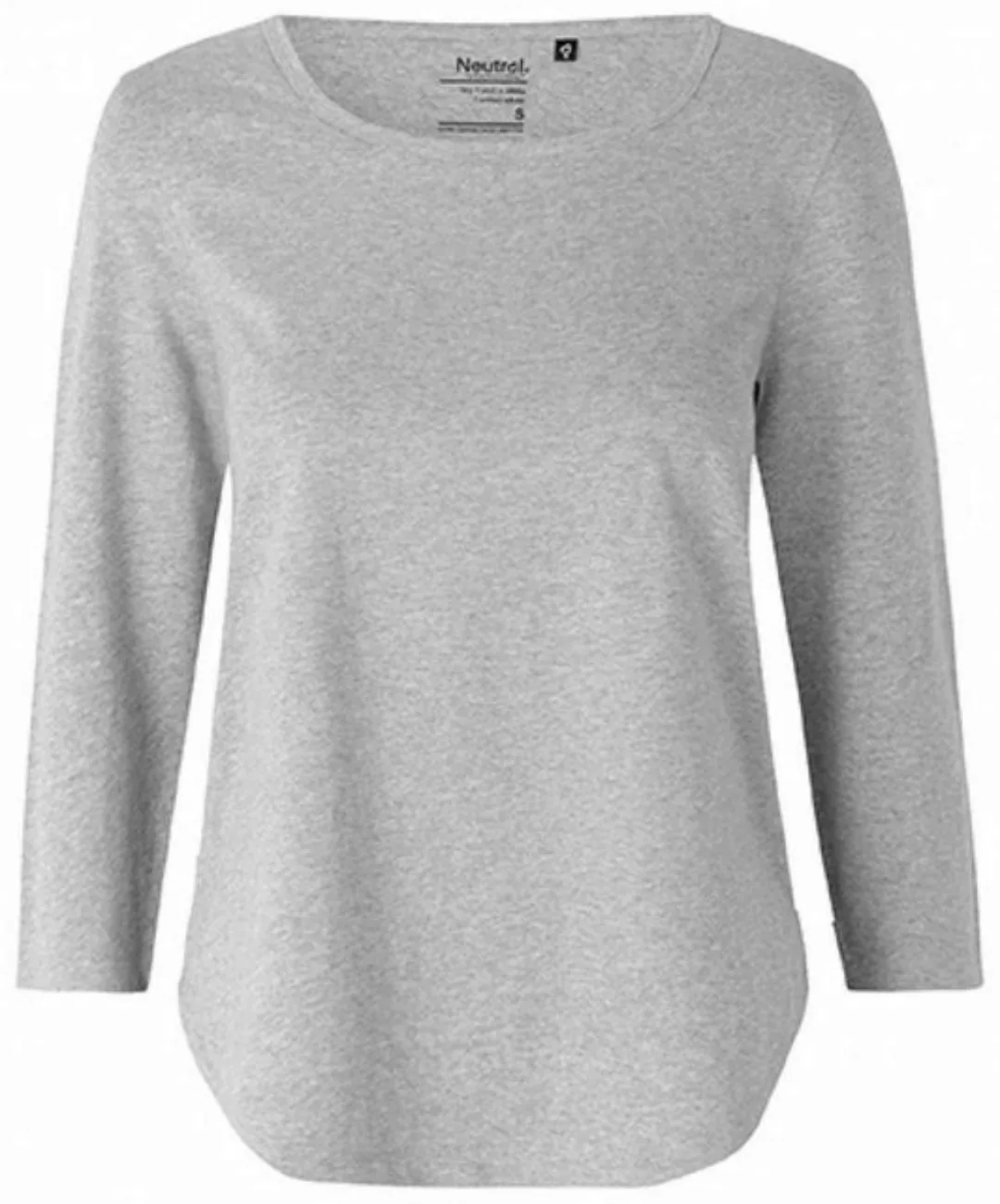 Neutral Langarmshirt Damen Three Quarter Sleeve T-Shirt - 3/4-Ärmel günstig online kaufen