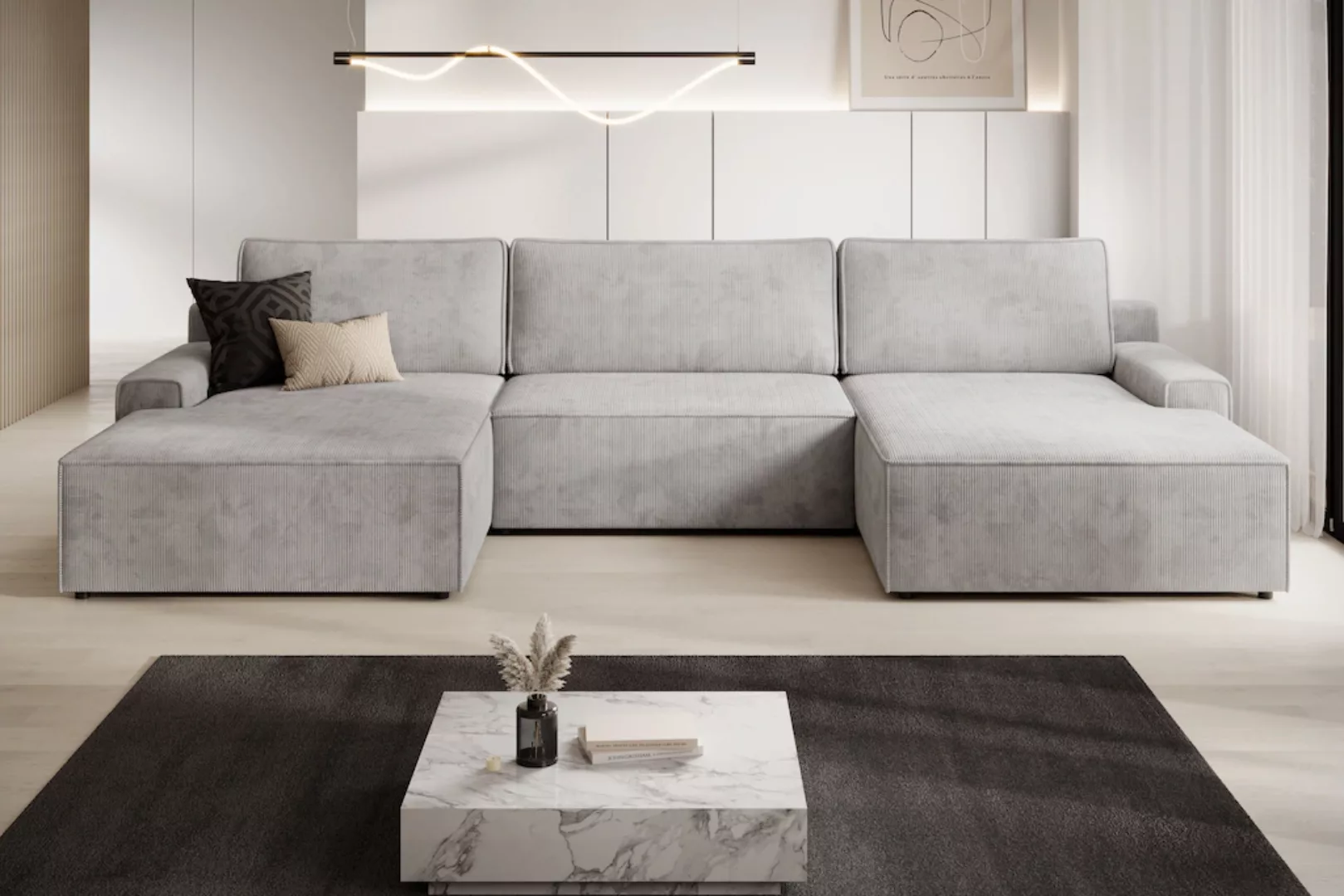 TRENDMANUFAKTUR Wohnlandschaft "Challenge, Schlafsofa mit Bettkasten, Couch günstig online kaufen