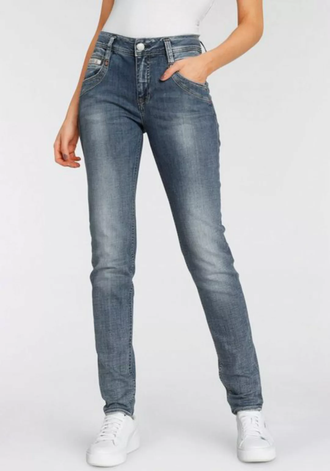 Herrlicher High-waist-Jeans RADINA RECYCLED DENIM mit leichtem Push-Up-Effe günstig online kaufen