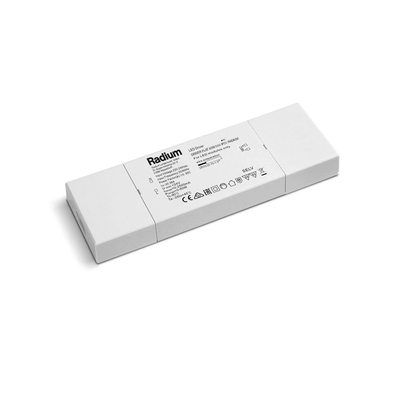 Radium Flat LED-Treiber für Strips 60W/24V günstig online kaufen