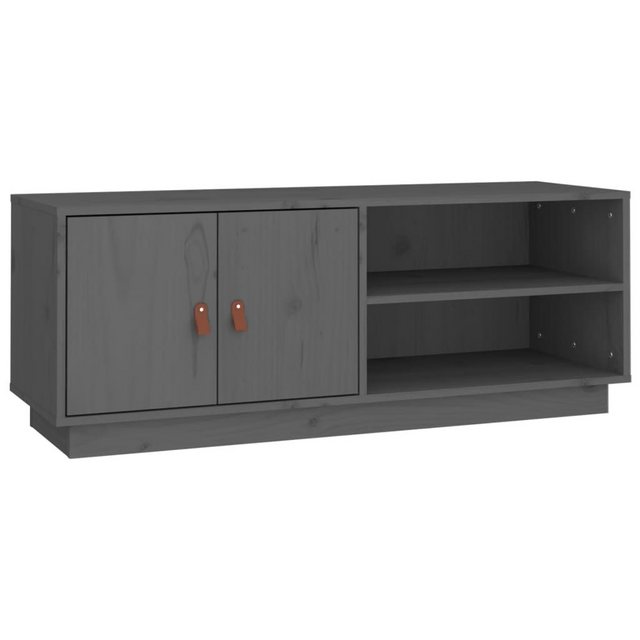 vidaXL TV-Schrank TV-Schrank Grau 105x34x40 cm Massivholz Kiefer (1-St) günstig online kaufen