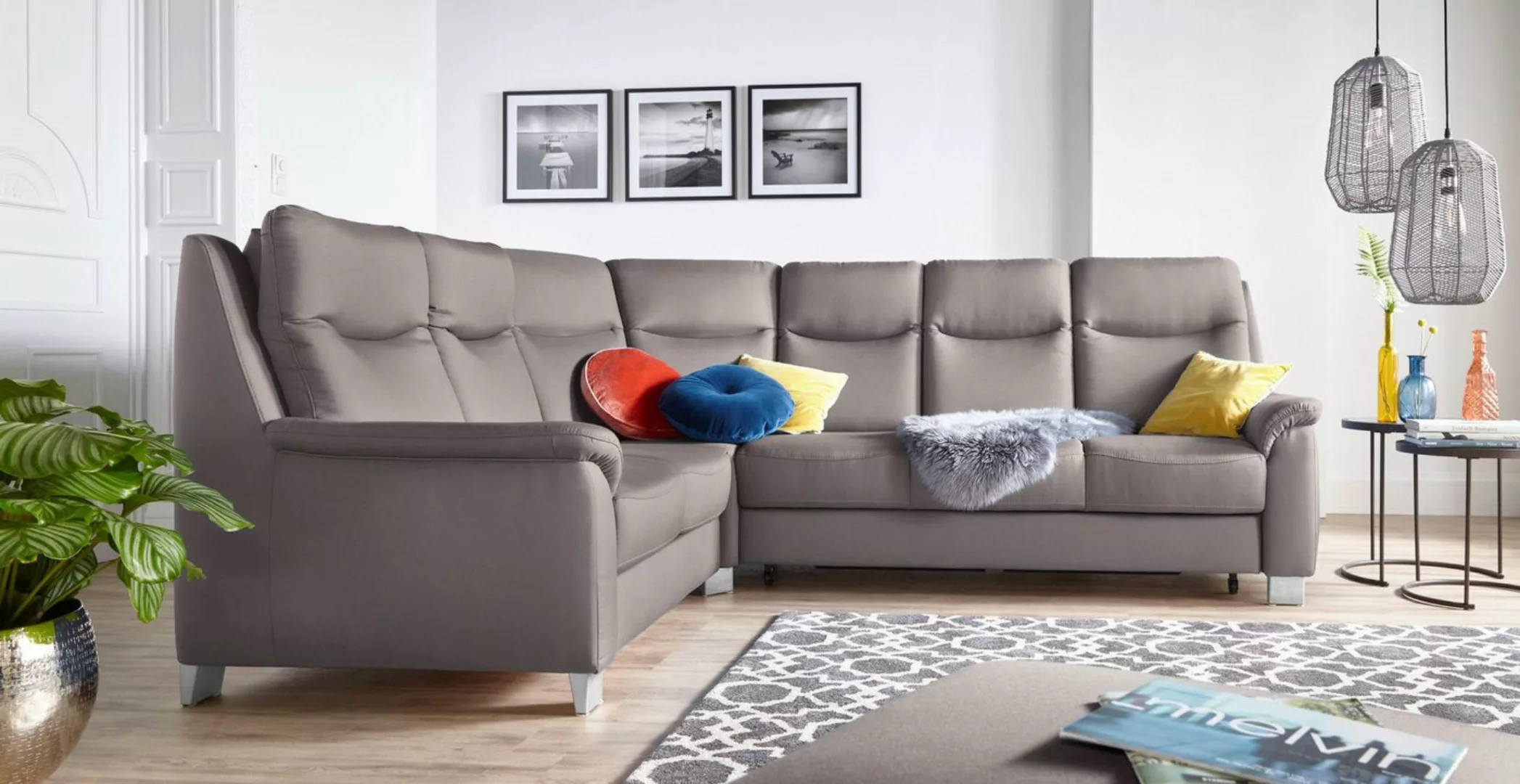 sit&more Ecksofa Boccaccio L-Form, mit Federkern und Kopfteilverstellung, w günstig online kaufen