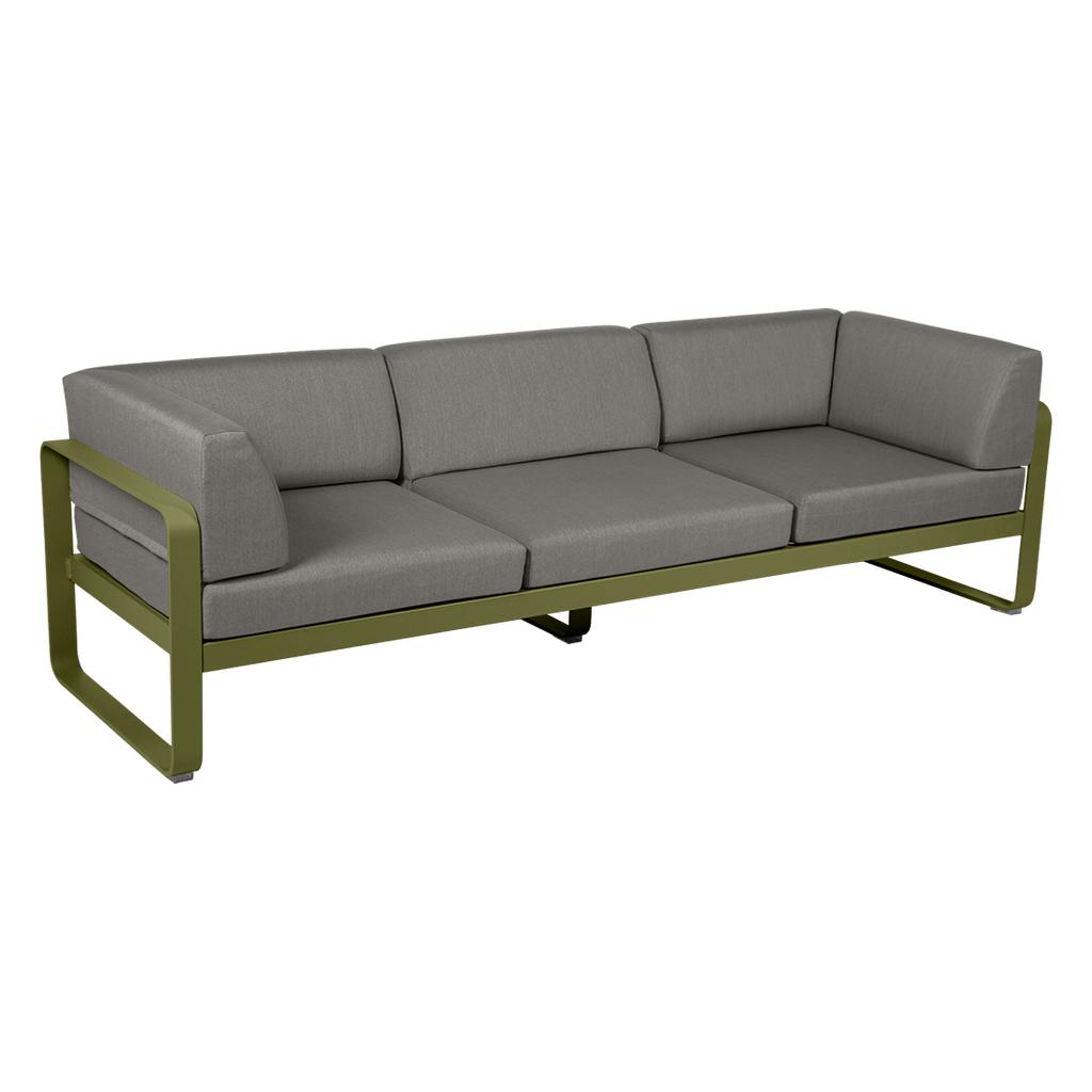 Bellevie 3-Sitzer Club Sofa Outdoor D3 Pesto B8 Taupegrau günstig online kaufen