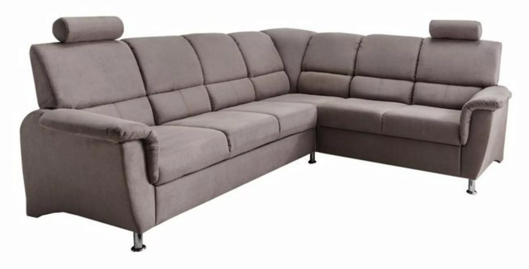 BENFORMATO HOME COLLECTION Sofa PISA, B 268 cm, grau, mit Schlaffunktion, B günstig online kaufen