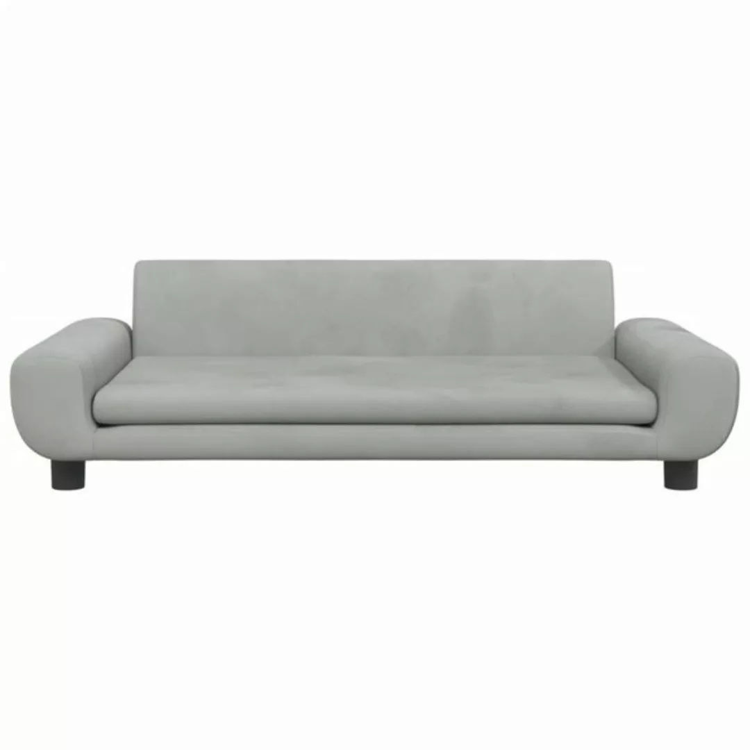 vidaXL Kindersofa Kindersofa Schwarz 100x54x33 cm Samt Kindercouch Kindermö günstig online kaufen