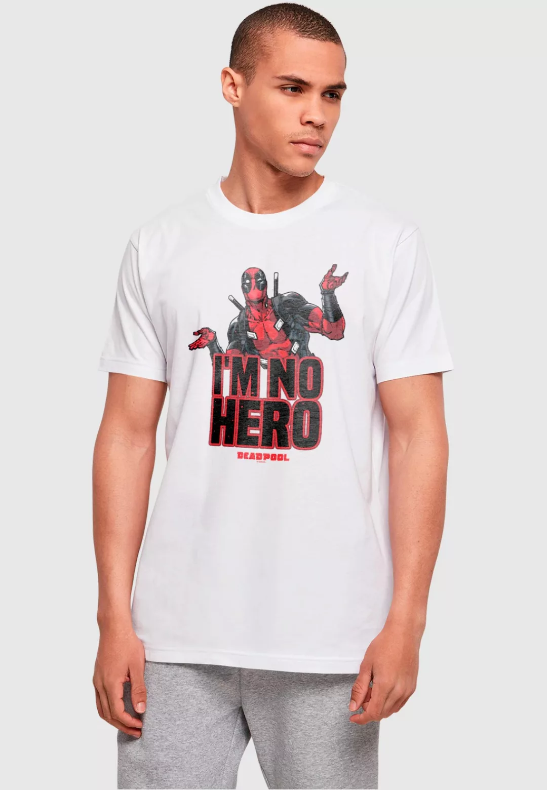 ABSOLUTE CULT T-Shirt "ABSOLUTE CULT Herren Deadpool - I Am No Hero T-Shirt günstig online kaufen