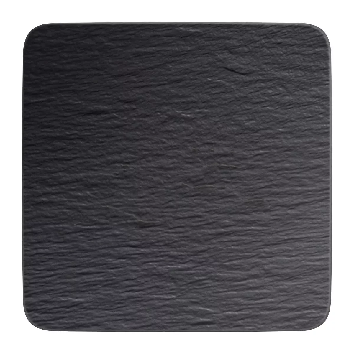 Villeroy & Boch Manufacture Rock Servierplatte quadratisch schwarz 32,5 cm günstig online kaufen