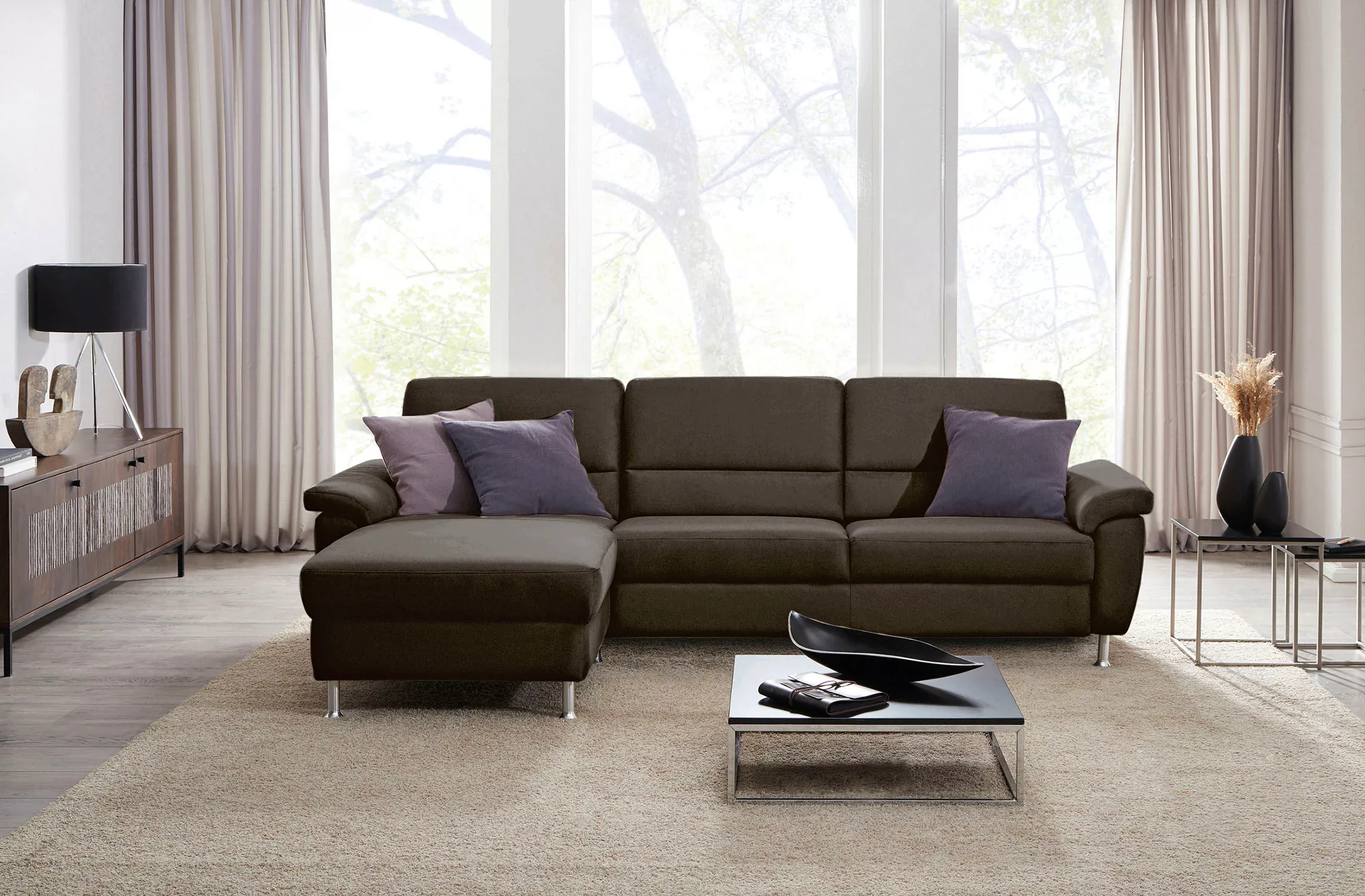 CALIZZA INTERIORS Ecksofa "Onyx L-Form", Recamiere links oder rechts, wahlw günstig online kaufen