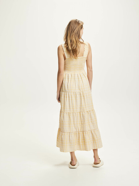 Kleid - Smock Check Dress - Aus Tencel Und Biobaumwolle günstig online kaufen