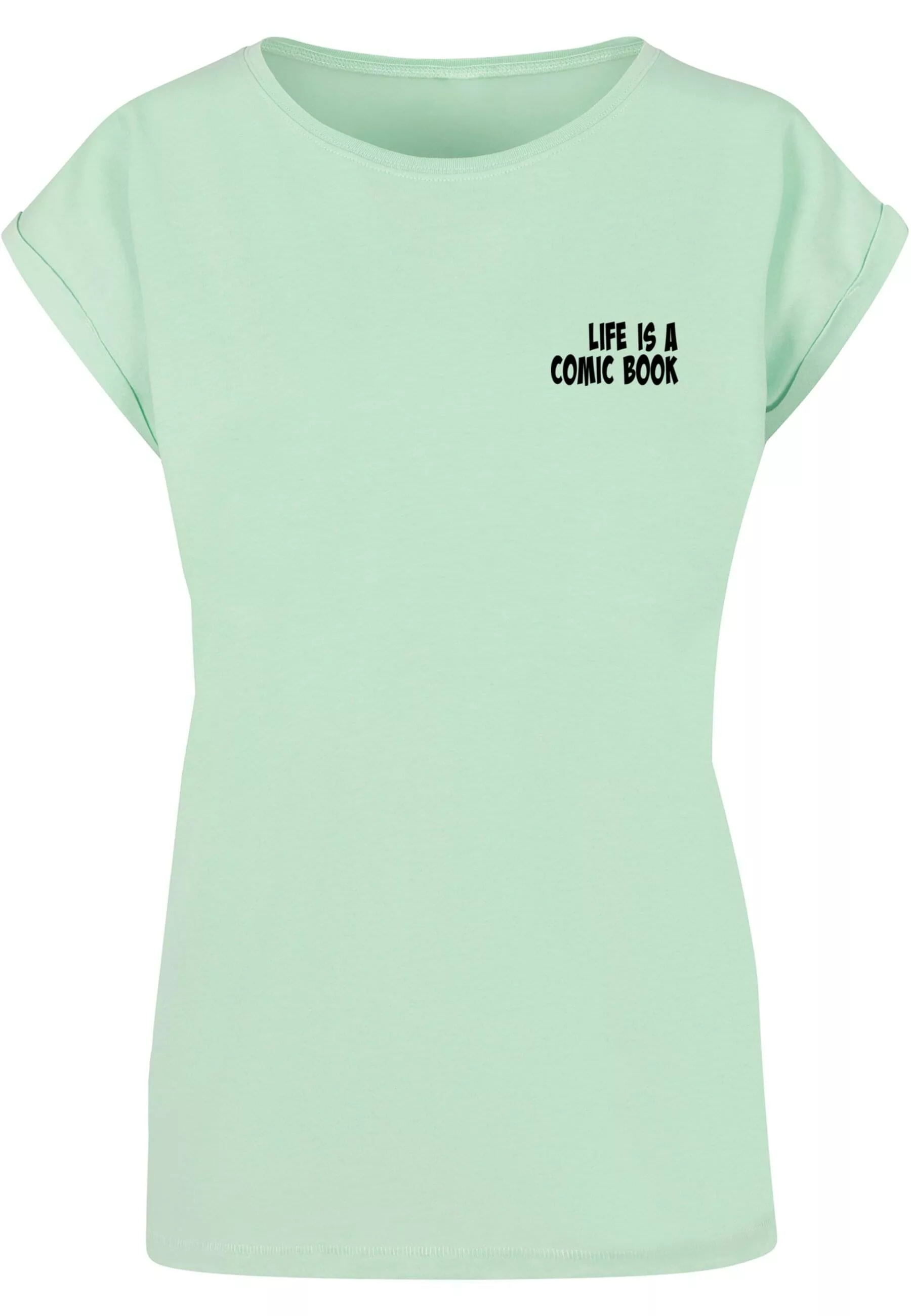 Merchcode T-Shirt "Merchcode Damen Ladies Book Comic Extended Shoulder Tee" günstig online kaufen