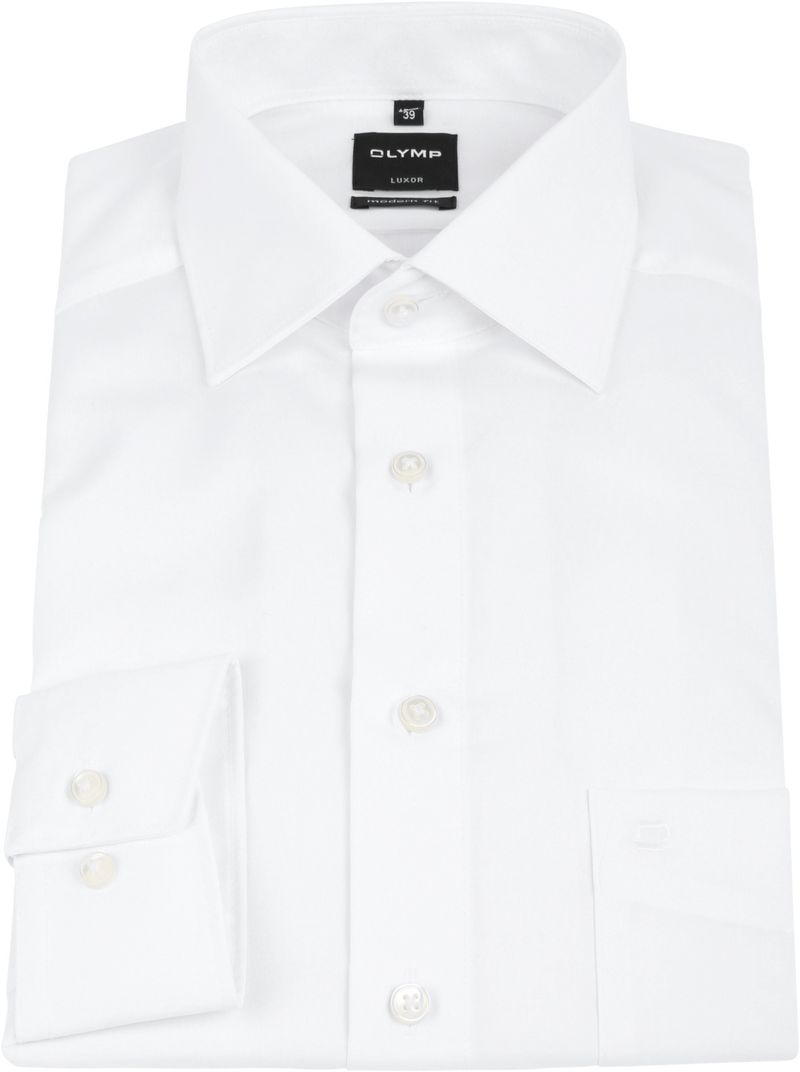 OLYMP Luxor Businesshemd Modern Fit Weiß - Größe 48 günstig online kaufen