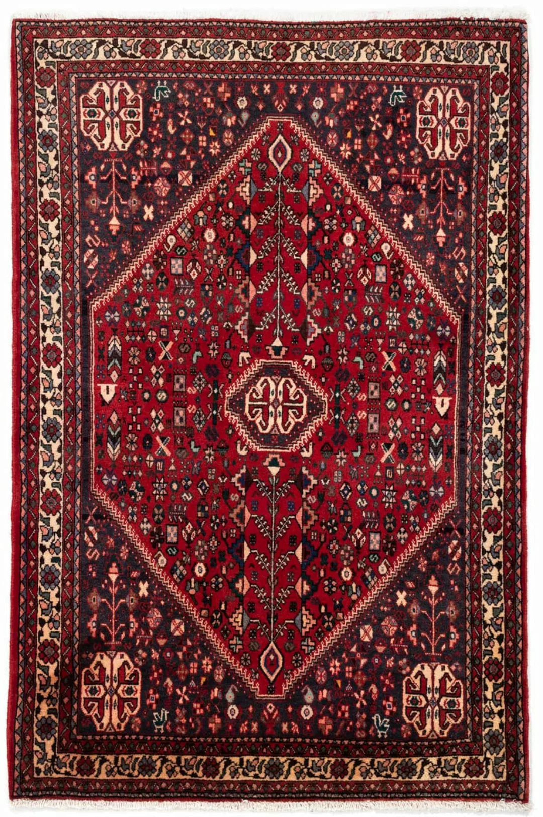 morgenland Wollteppich »Abadeh Medaillon Rosso scuro 143 x 97 cm«, rechteck günstig online kaufen