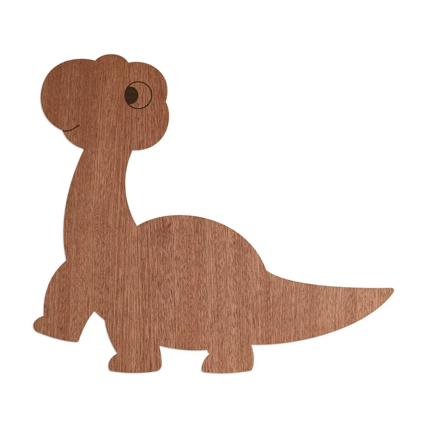 WANDStyle Wanddeko aus Holz Dino Brachiosaurus 22,6 x 20 cm in der Farbe Ma günstig online kaufen