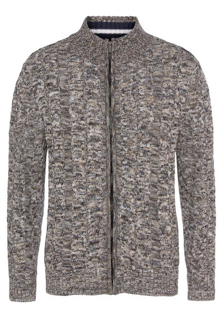 Man's World Strickjacke mit Zopfmuster günstig online kaufen