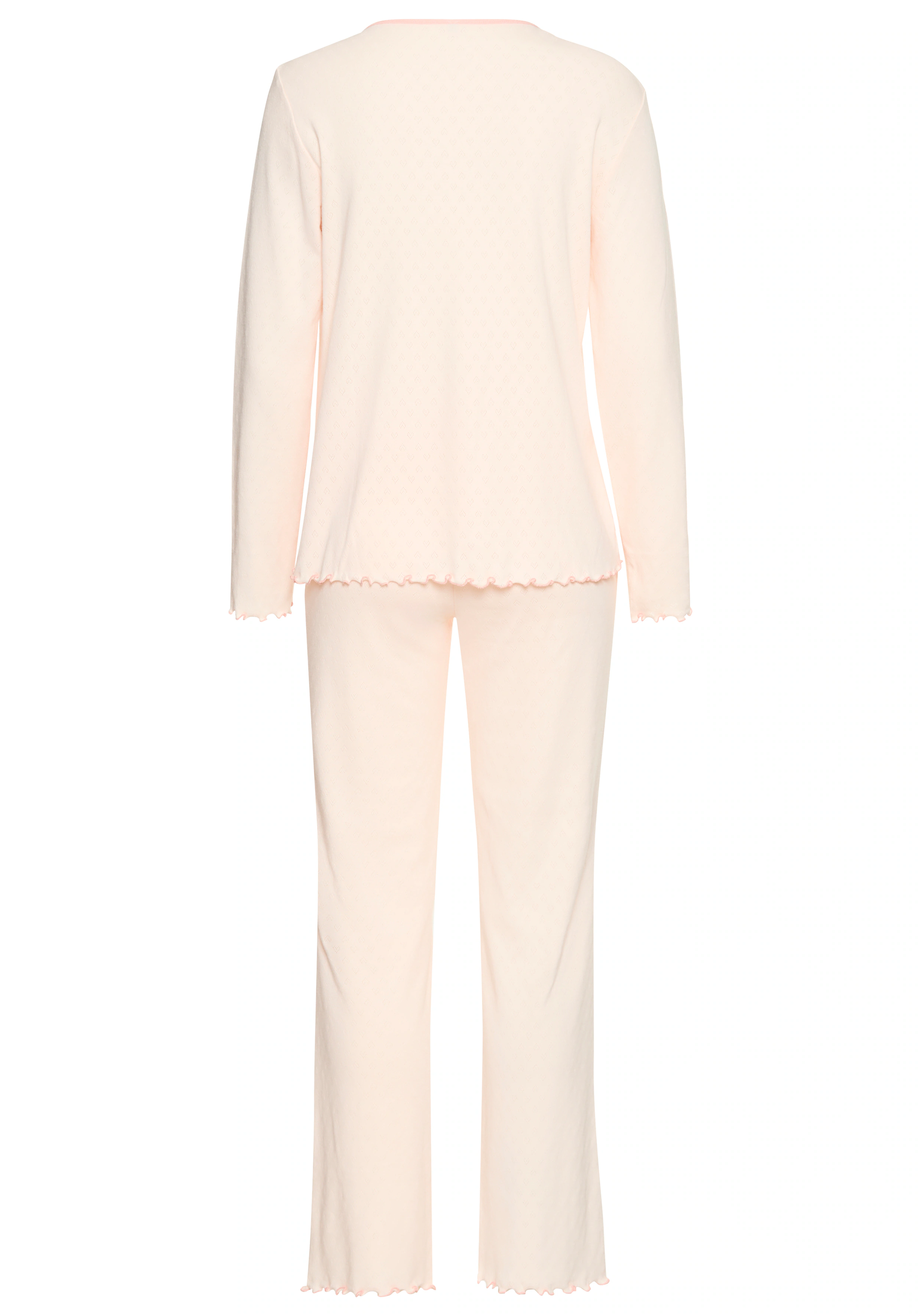 Vivance Dreams Pyjama, mit romantischem Ajourstrickmuster günstig online kaufen