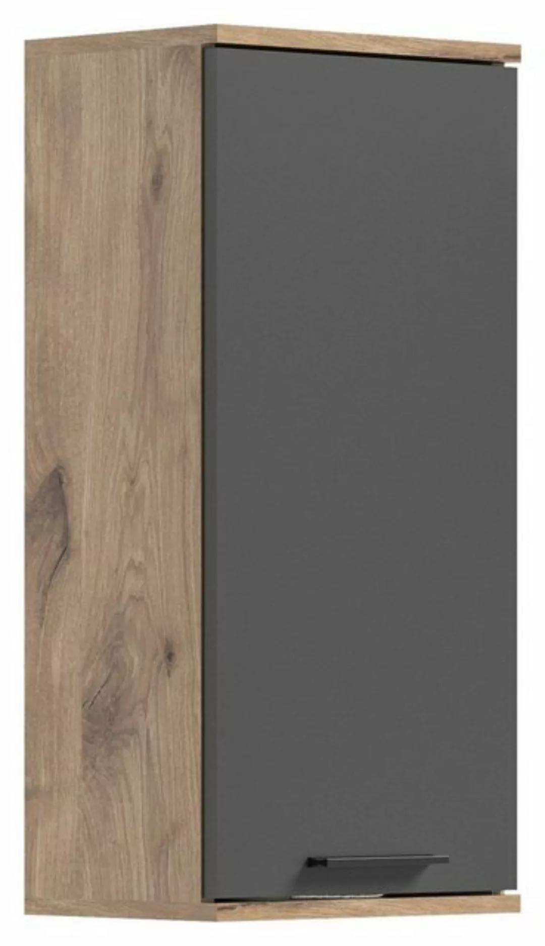 xonox.home Hängeschrank Mason (Badschrank grau und Nox Eiche, BxH 37 x 77 c günstig online kaufen