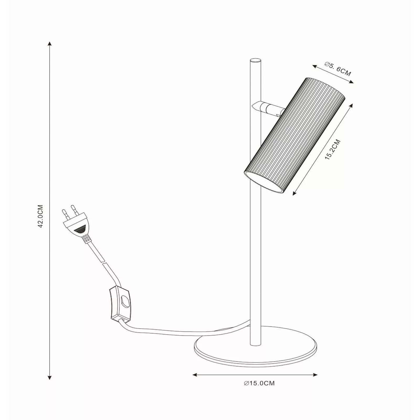 Tischlampe Clubs Kopf dreh- und schwenkbar schwarz günstig online kaufen