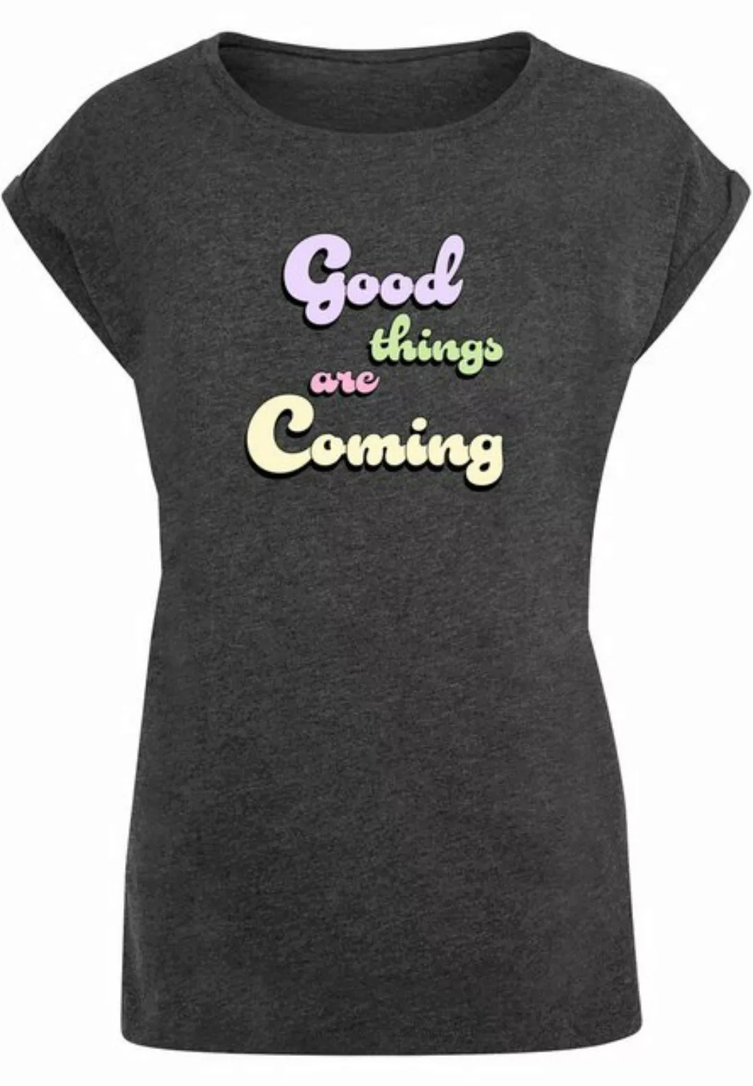 Merchcode T-Shirt Merchcode Damen Ladies Good Things Extended Shoulder Tee günstig online kaufen