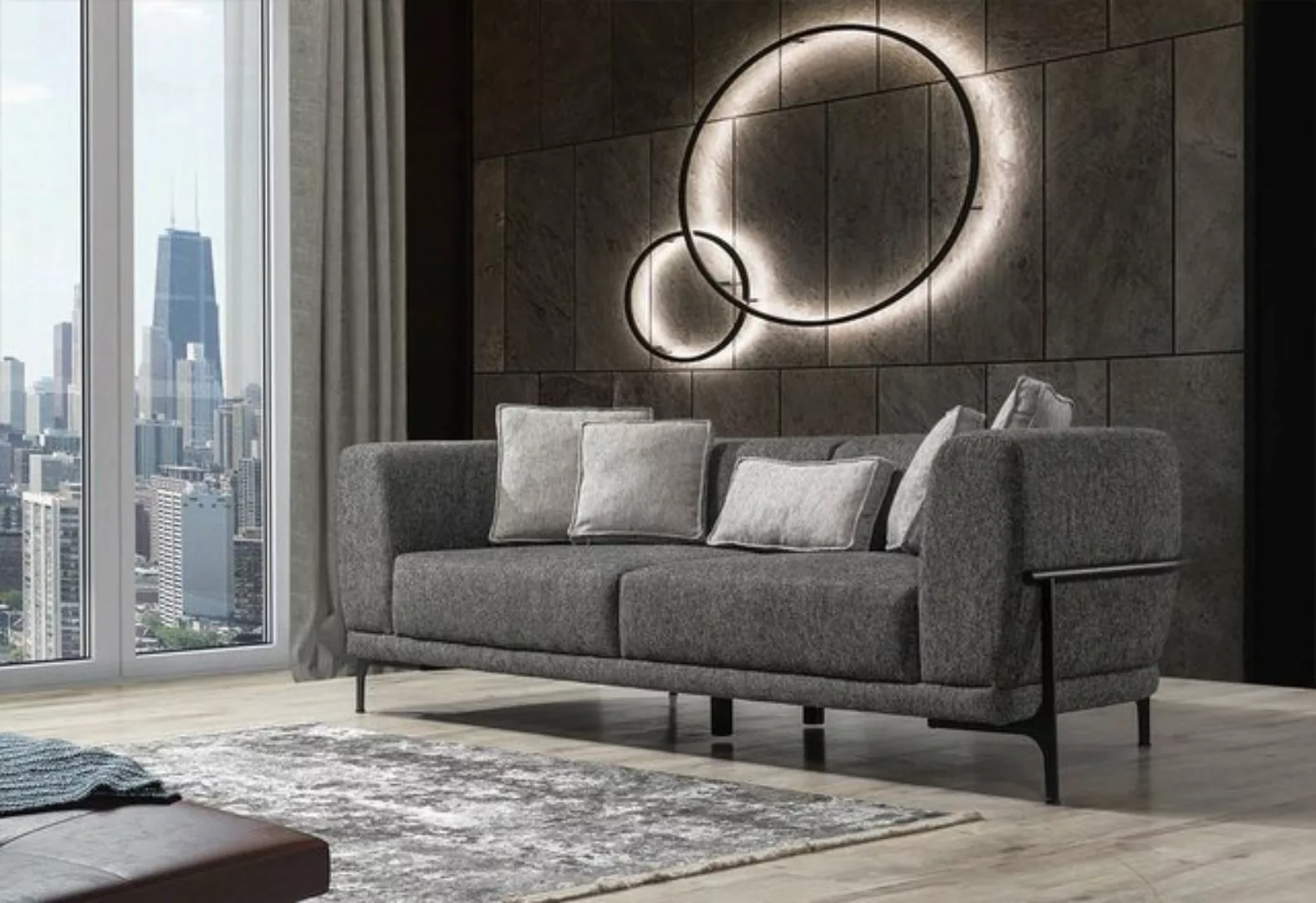 Villa Möbel Sofa BUENOS AIRES, 1 Stk. 3-Sitzer, Quality Made in Turkey, pfl günstig online kaufen