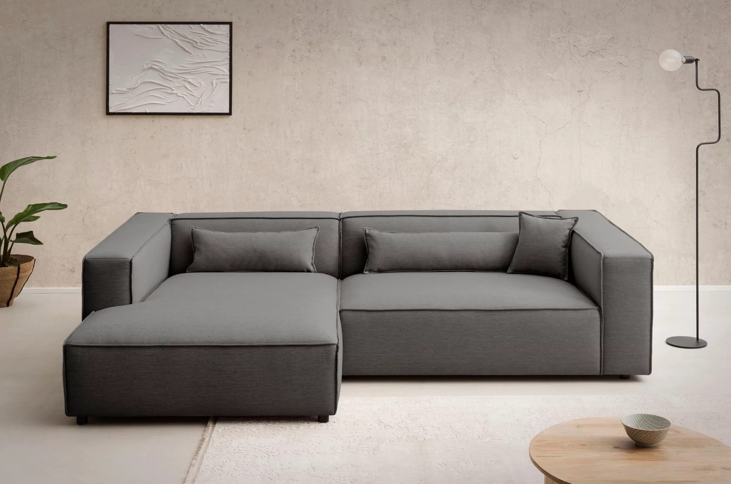 LeGer Home by Lena Gercke Ecksofa »PIARA XXL, Big-Sofa in Cord oder Leineno günstig online kaufen
