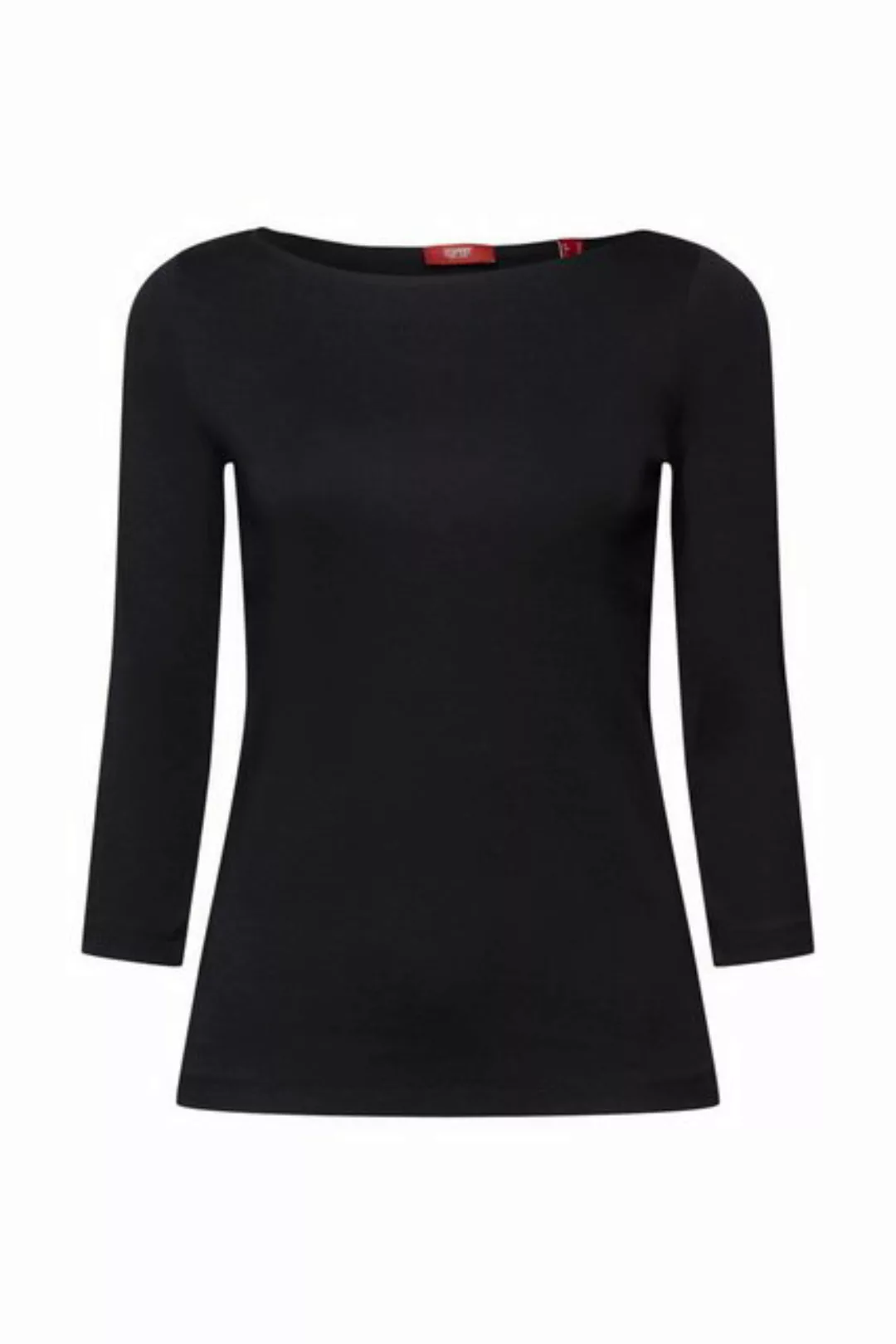 Esprit 3/4-Arm-Shirt Longsleeve mit Bootausschnitt günstig online kaufen