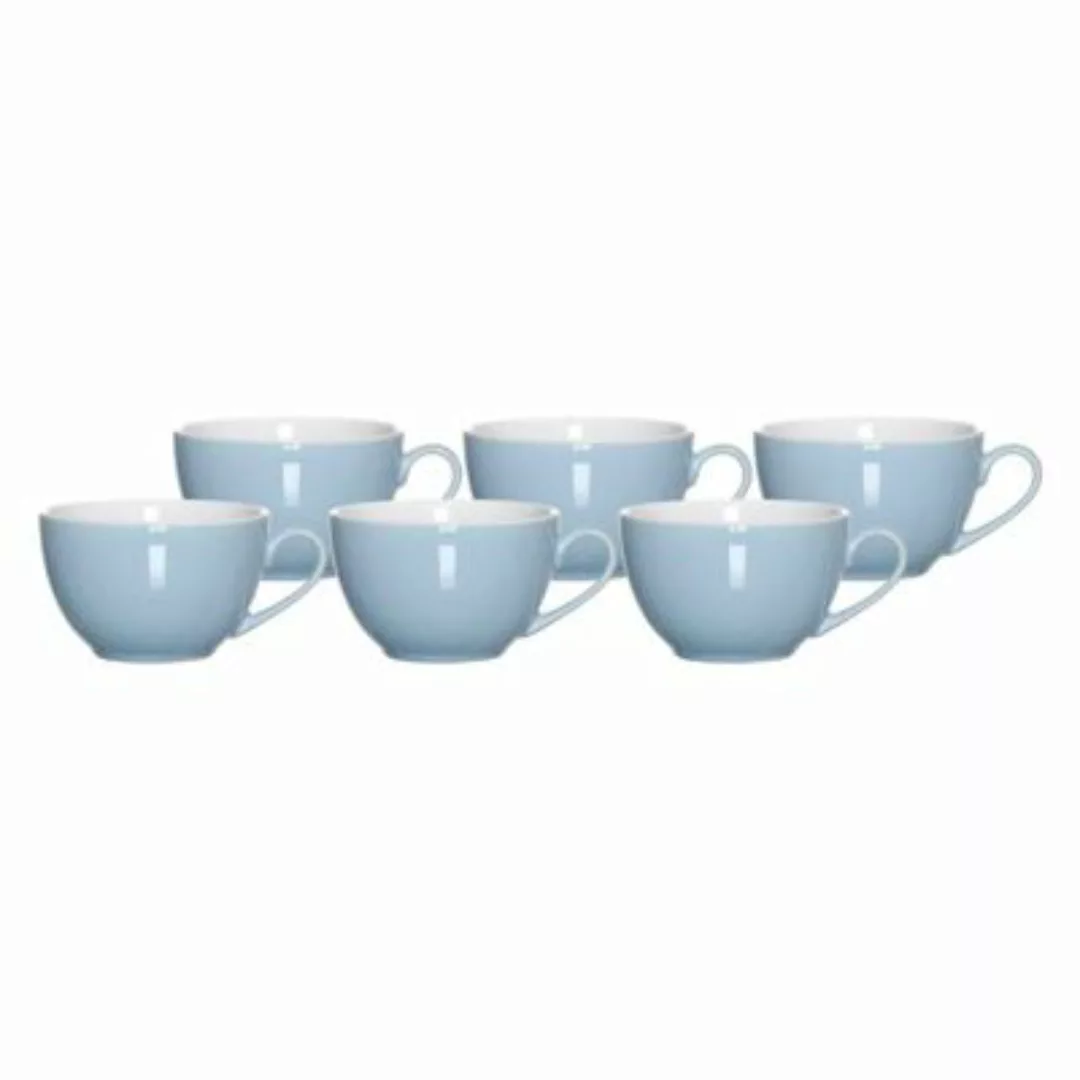 Ritzenhoff & Breker DOPPIO Kaffeetasse 200 ml nordic blau 6er Set Tassen günstig online kaufen
