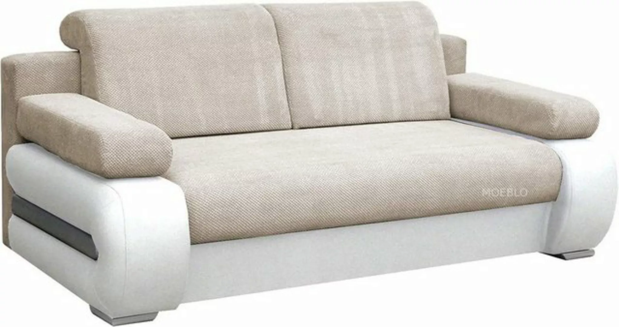 MOEBLO Schlafsofa York, Couch für Wohnzimmer, Sofagarnitur Polstersofa Wohn günstig online kaufen