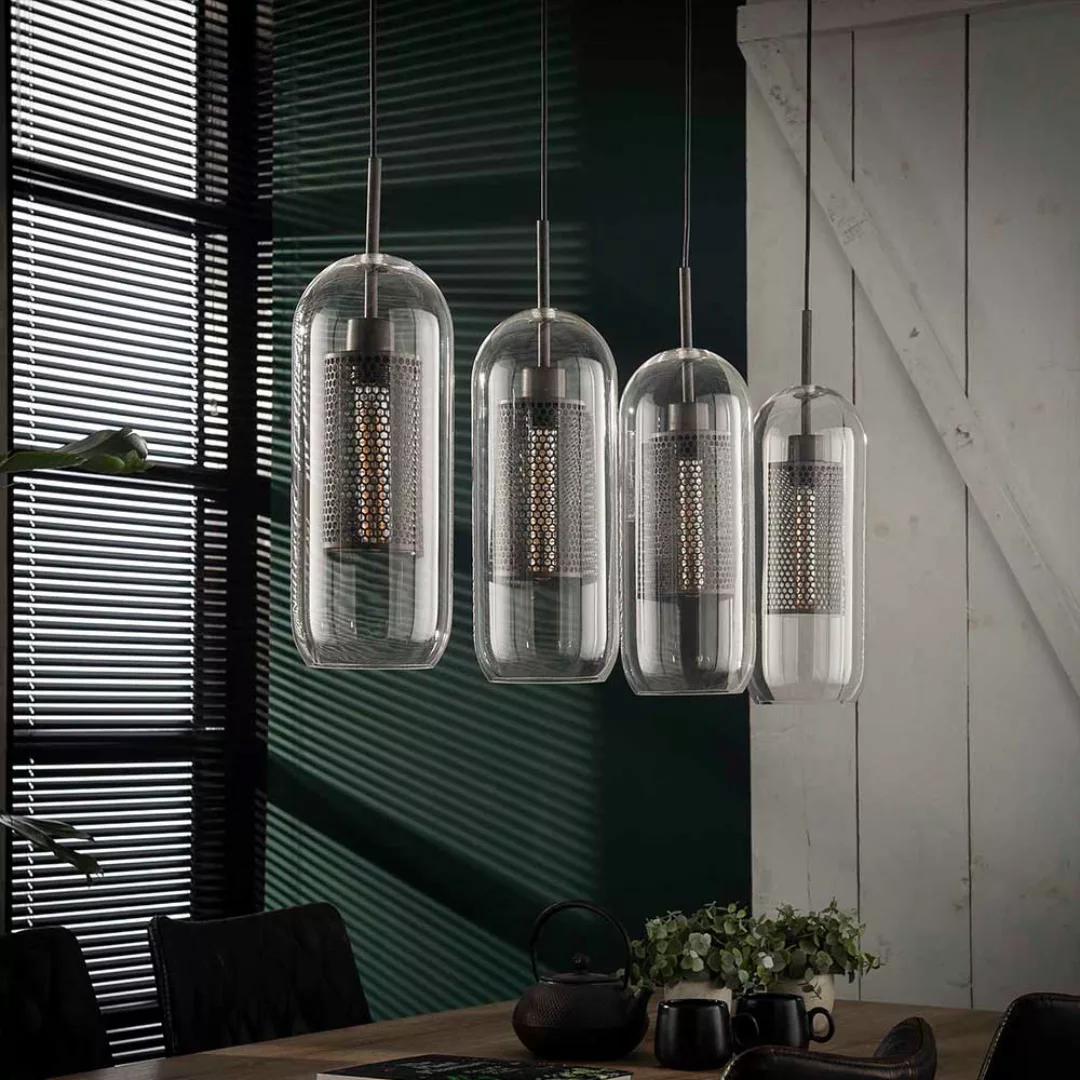 Pendelleuchte im Loft Design Glasschirmen günstig online kaufen