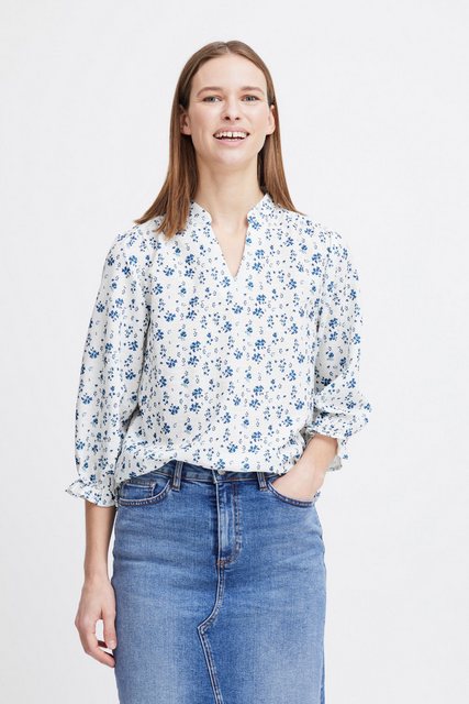 b.young Kurzarmbluse BYFLORICA BLOUSE - florale Bluse günstig online kaufen